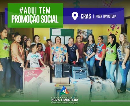 A prefeita de Nova Timboteua entregou materiais de expediente, limpeza, informática, eletrônicos e eletrodomésticos