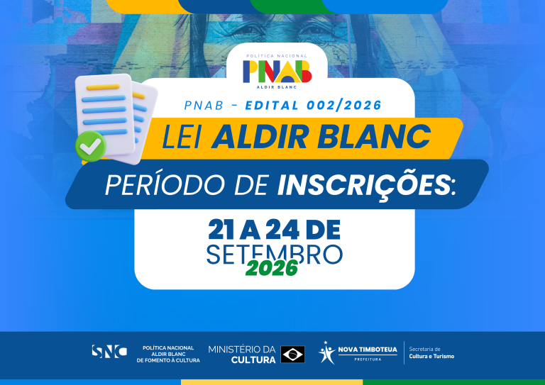 Prefeitura publica Edital da Lei Aldir Blanc 2026